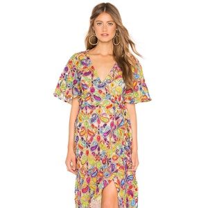 Tularosa Huntley dress NWT small rainbow